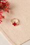Heliophilia Silver Anillo de Metal Dorado CY9852